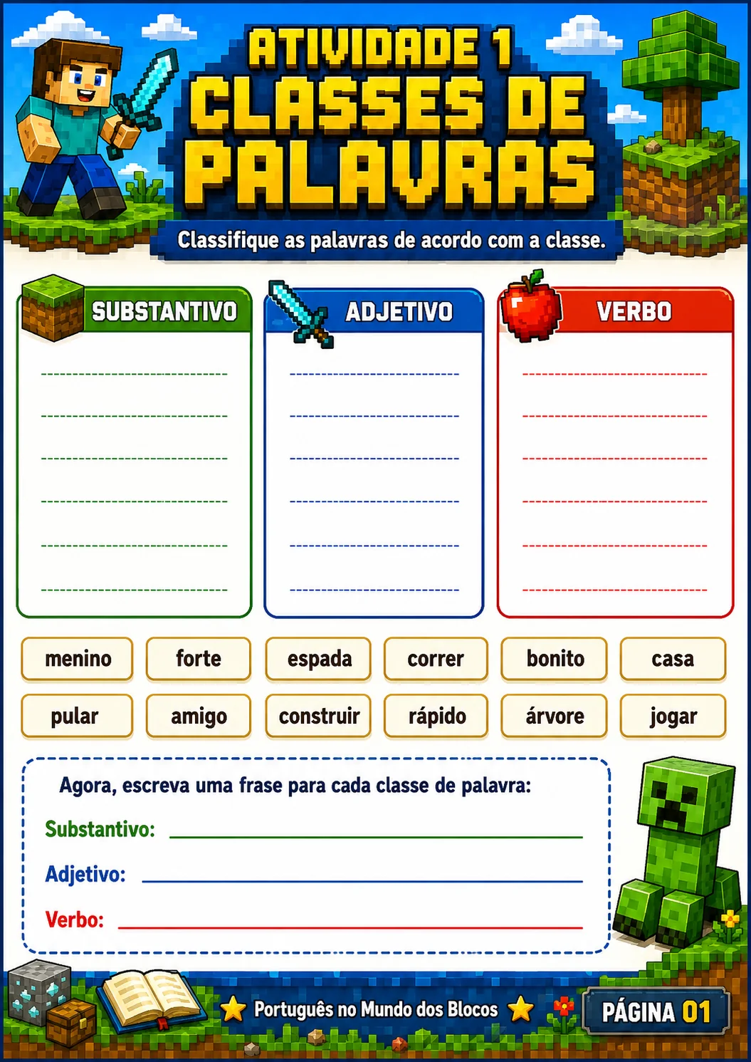 Atividade 1 - classes de palavras