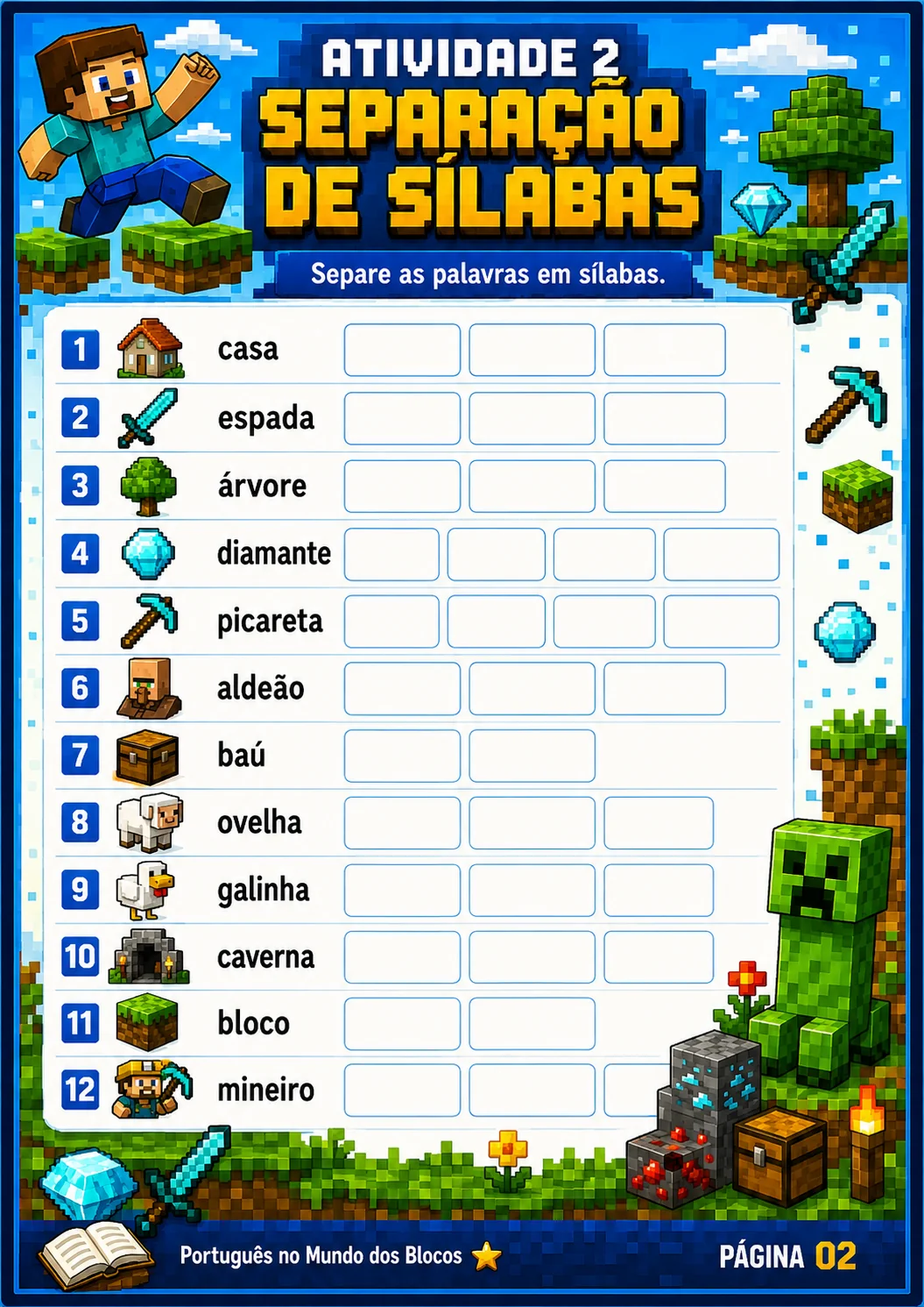 Atividade 2 - separacao de silabas