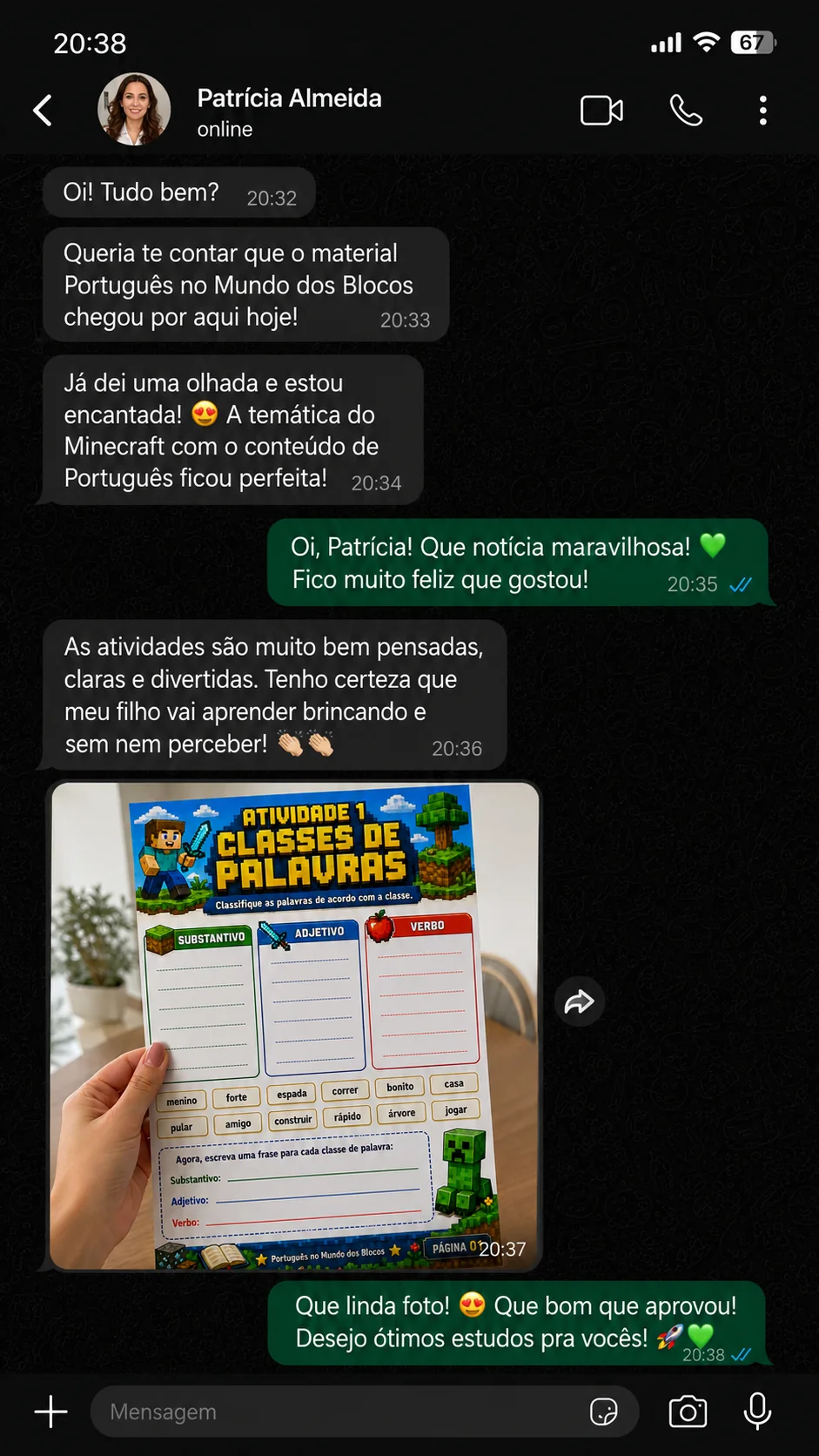 Depoimento de Patricia Almeida